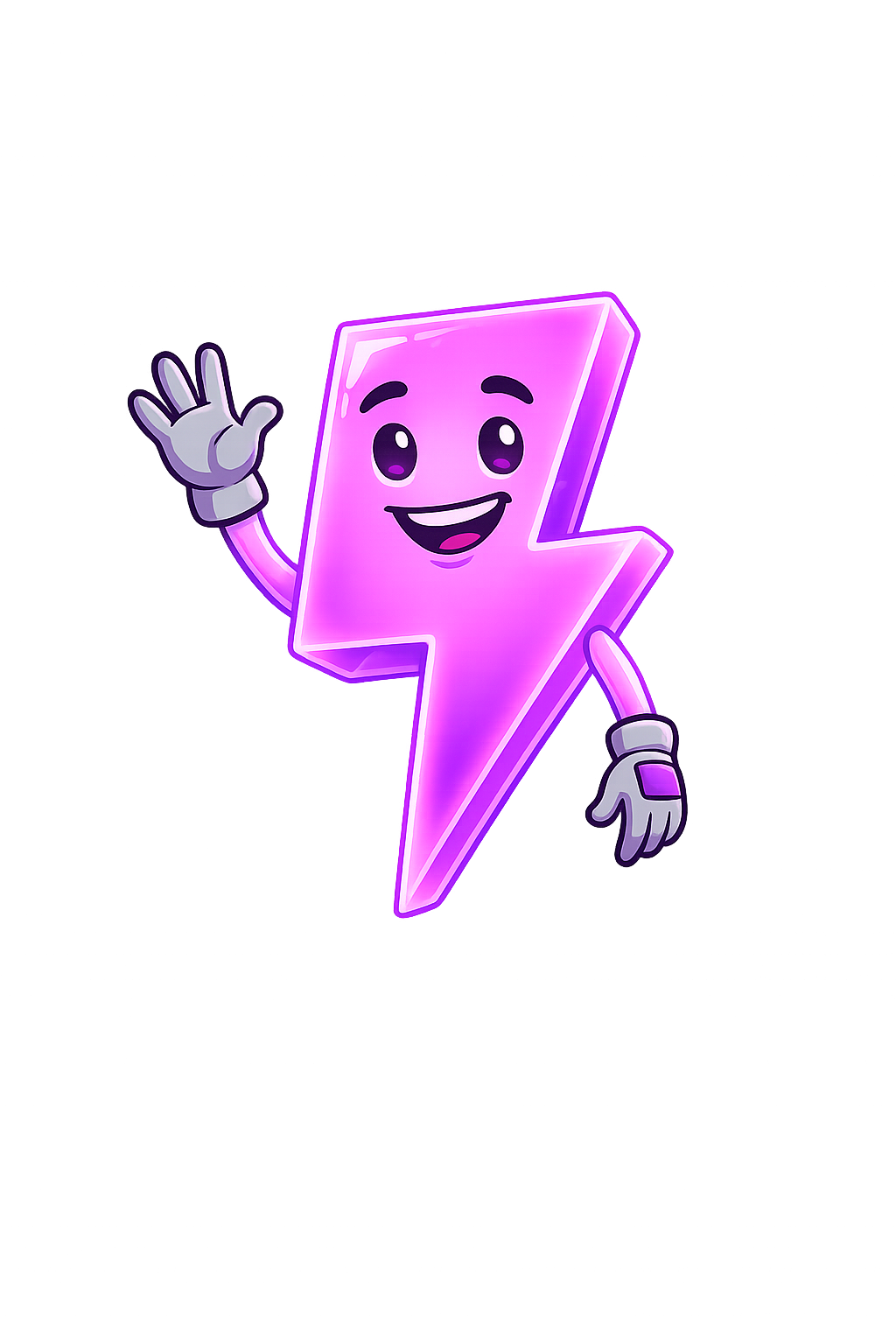 Bolt, the WebTrigger mascot, smiling while downloads are prepared